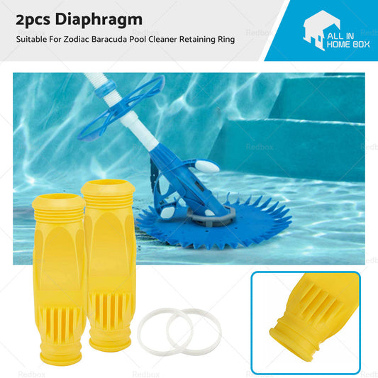 2PCS Diaphragm Cassette Suitable For Zodiac Baracuda Pool Cleaner Retaining Ring-0