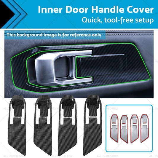 Carbon Fiber Inner Door Handle Cover Suitable For Mitsubishi Triton L200 23-25-0