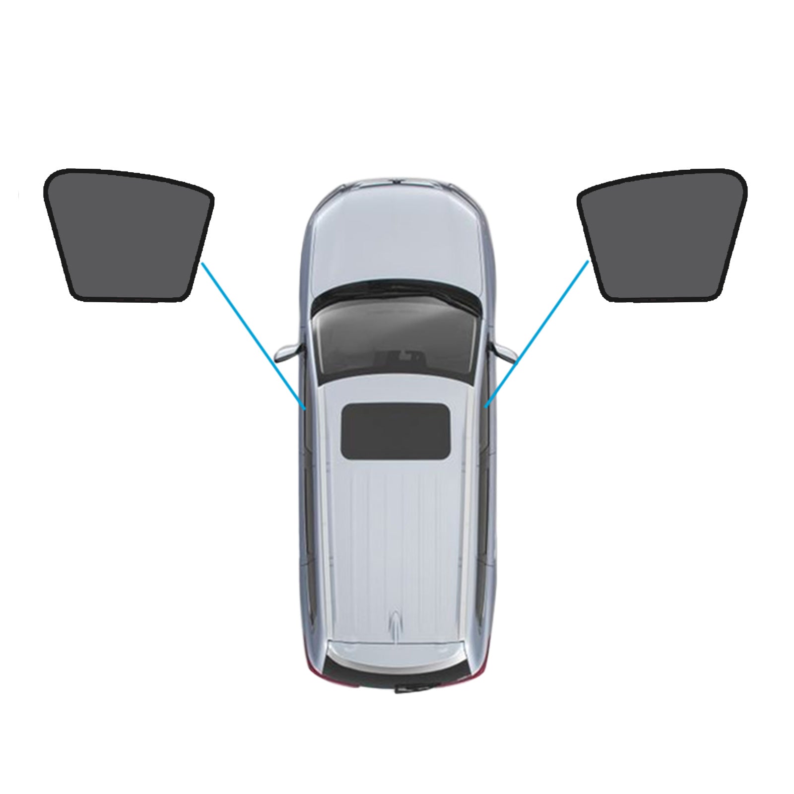 Magnetic Mesh Sun Blind Shades Suitable for Audi Q3 RS Q3 2019-2025-3