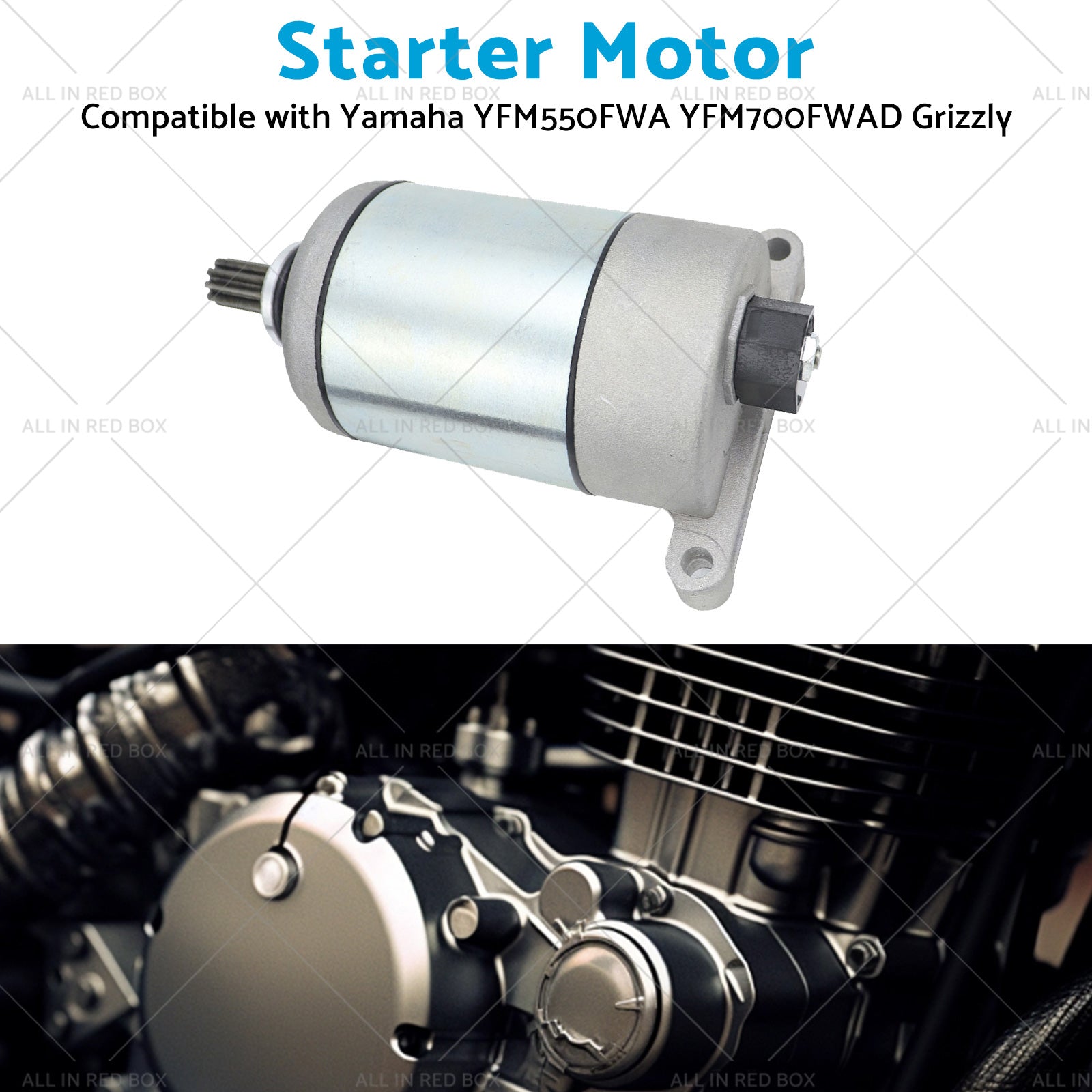 Starter Motor Suitable Yamaha YFM550FWA Grizzly 550 09-15 YFM700 EPS-Hunter-4