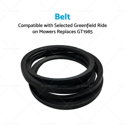 Drive Belt Suitable For Selected Greenfield Ride on Mowers Replaces GT1985-1