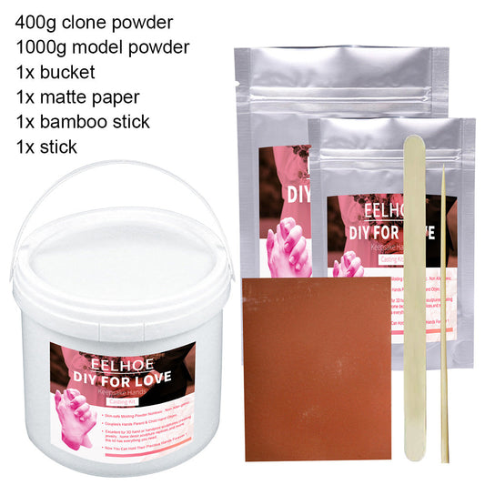 3D KEEPSAKE HANDS DIY CASTING KIT ART 1400G White Clone Model Powder for Adults-1