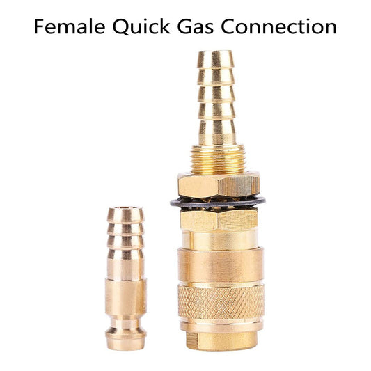 Female Quick Gas Connection with 6mm Barb for Argon and Water Suit Kemppi Unimig-1