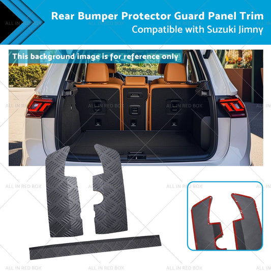Bumper Protector Guard Panel Trim Alloy Rear Suitable for Suzuki Jimny 19-23-0