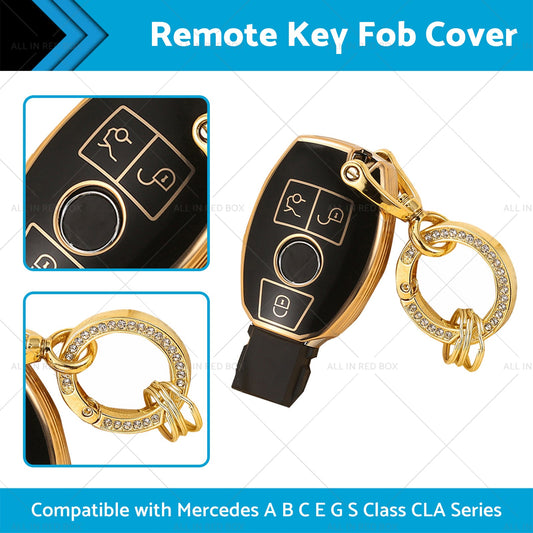 TPU Remote Car Key Fob Cover Case Suitable for  Mercedes A B C E G S Class CLA-1
