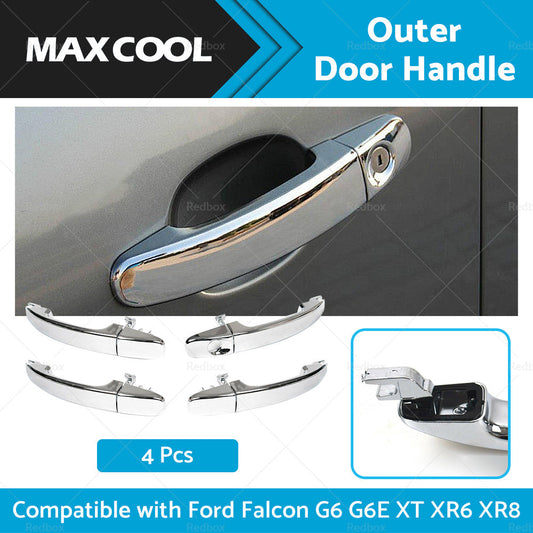 Full Set 4PCS Outer Door Handle Chrome Suitable For Ford FG Falcon G6 XT XR6 XR8-1