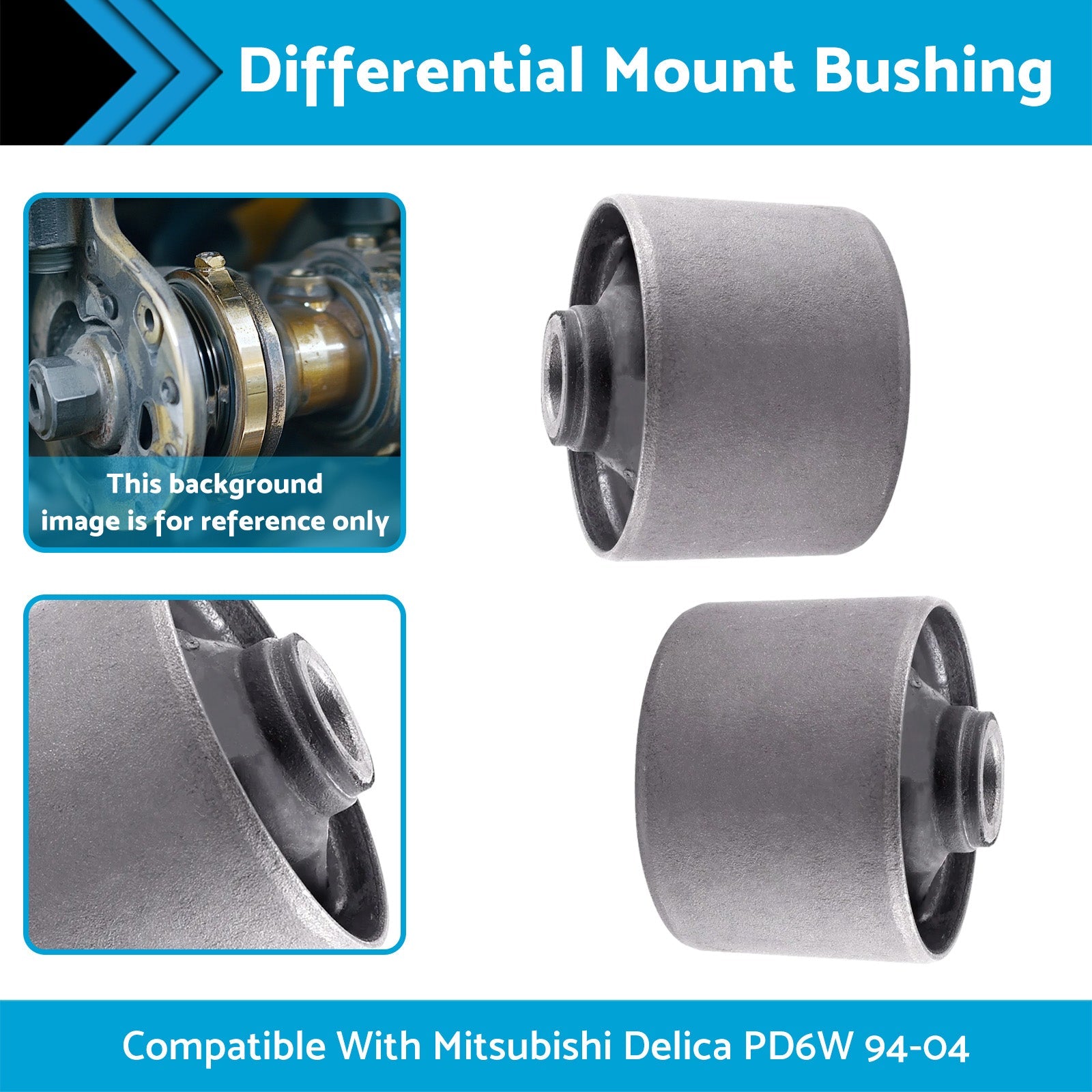 Differential Mount Bushings Suitable For Mitsubishi Delica PD6W 1994-2004-1