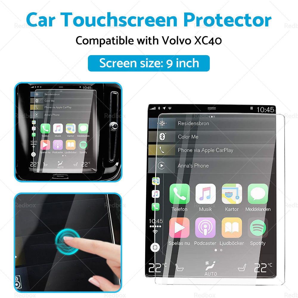 Touchscreen Protector Car Tempered Glass Film 9inch Suitable For Volvo XC40 18-22-2