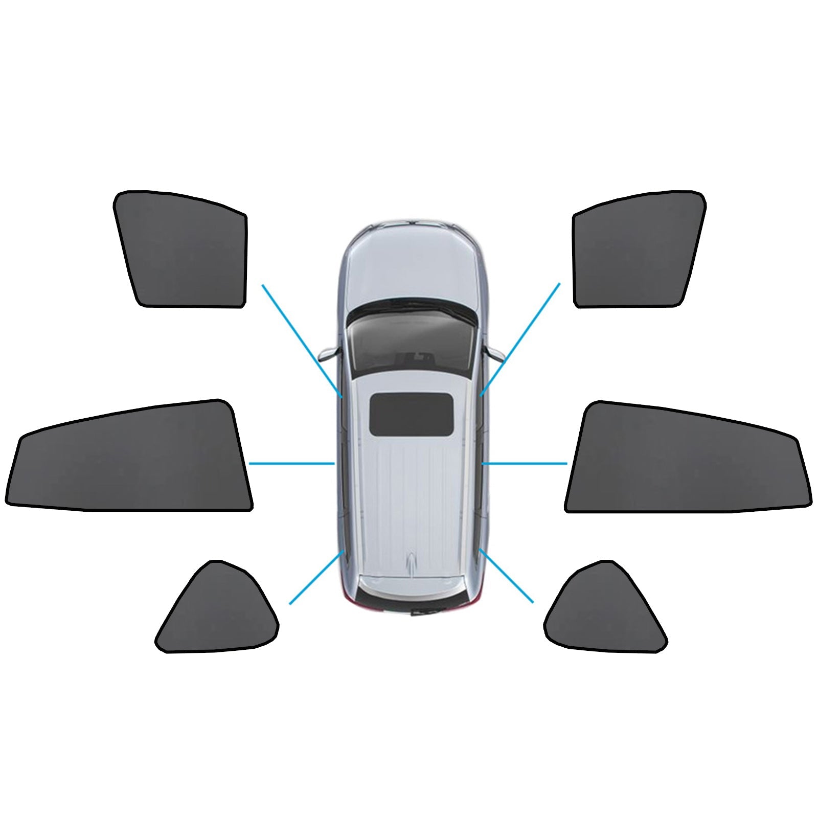Magnetic Car Window Sun Shades Suitable for Subaru XV/Impreza 2017-2023-5