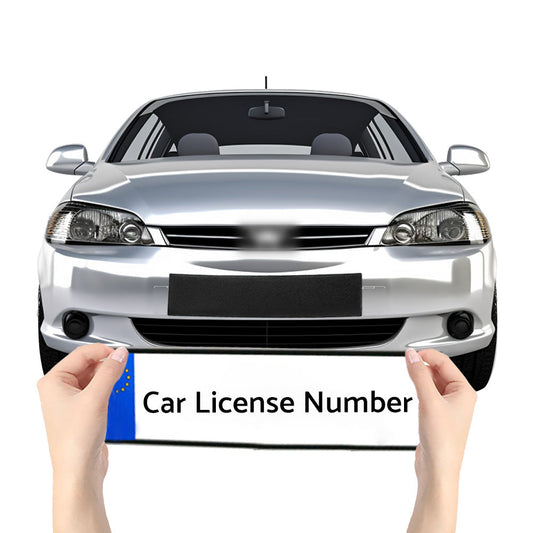 Invisible Adhesive Car License Plate Holder Auto Frameless Number Frame Holder-0