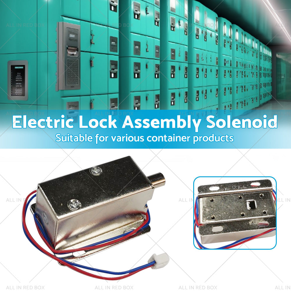 Round Electronic Solenoid Latch Lock 12V 0. 6A Electric Release Assembly Catch-1