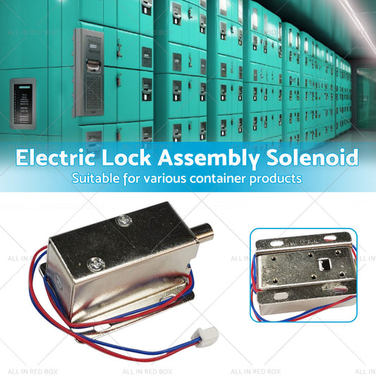 Round Electronic Solenoid Latch Lock 12V 0. 6A Electric Release Assembly Catch-1