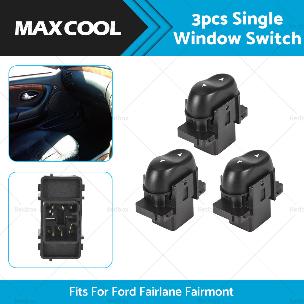 3PCS Single Window Switch Passenger Side For Ford Fairlane Fairmont AU 1998-2002-1