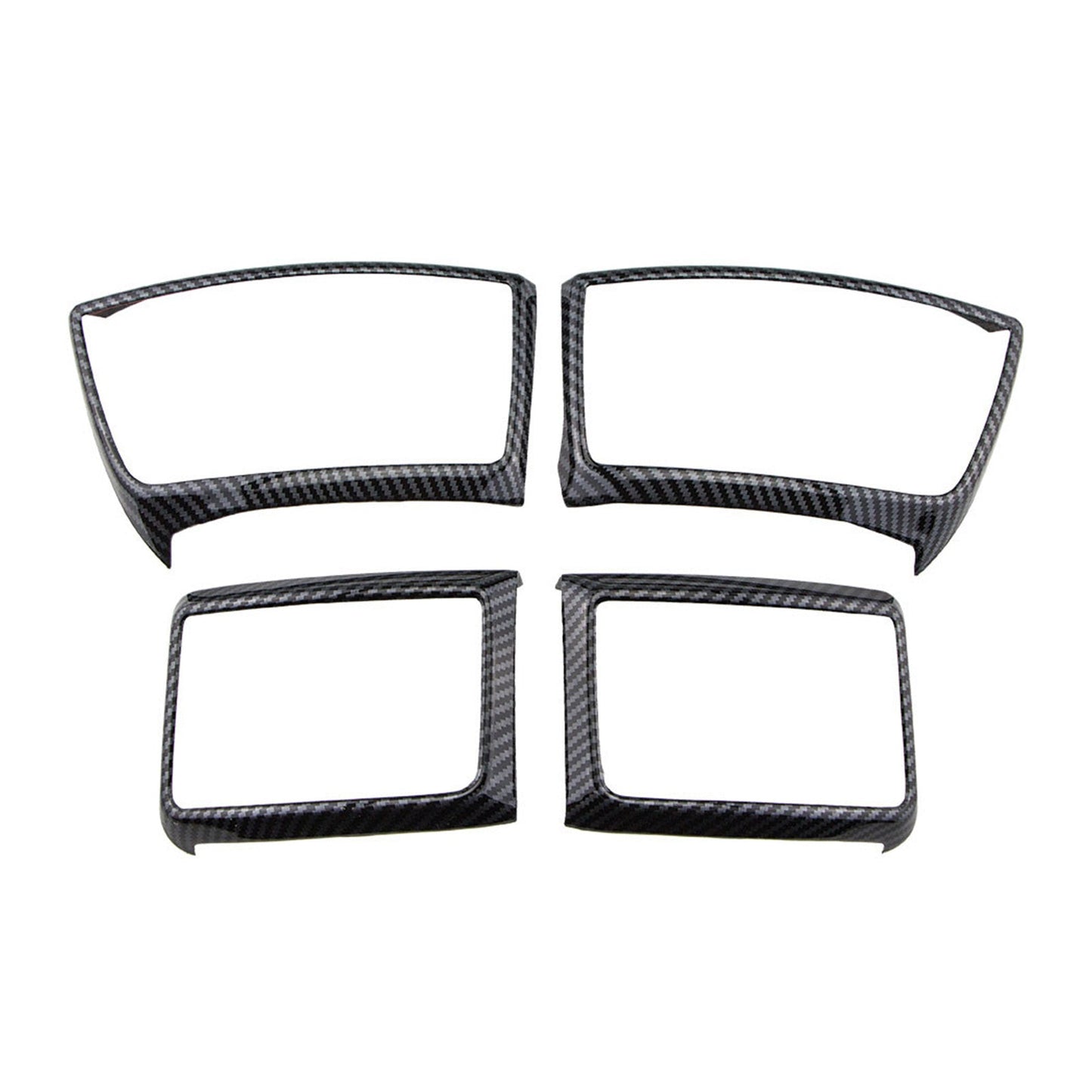 4x Carbon Fiber Color Air Outlet Frame Cover Trim Suitable For Ford Ranger 2015-2022-2