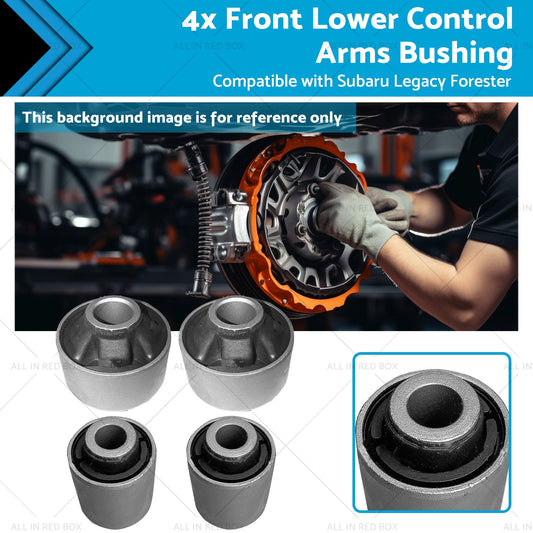 4PCS Front Lower Control Arms Bushing Suitable for Subaru Legacy Forester 03-17-0