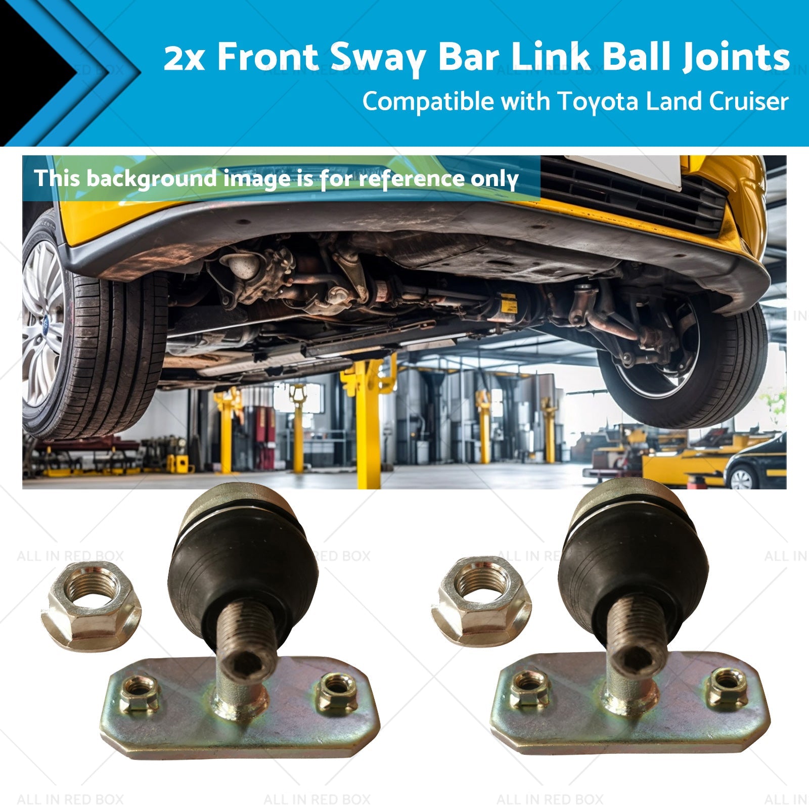 2x Front Sway Bar Link Ball Joints Suitable for Land Cruiser 98-07 48802-60050-0