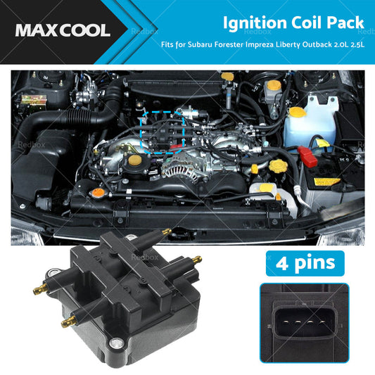 4 Pin Ignition Coil Pack for Subaru Forester Impreza Liberty Outback 2. 0L 2. 5L-0