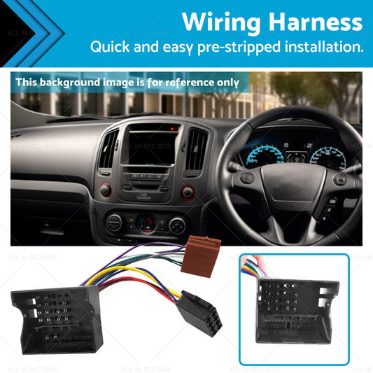Car Stereo Harness ISO Adapter Plug Lead Loom Wiring Connector Suitable For Ford-0