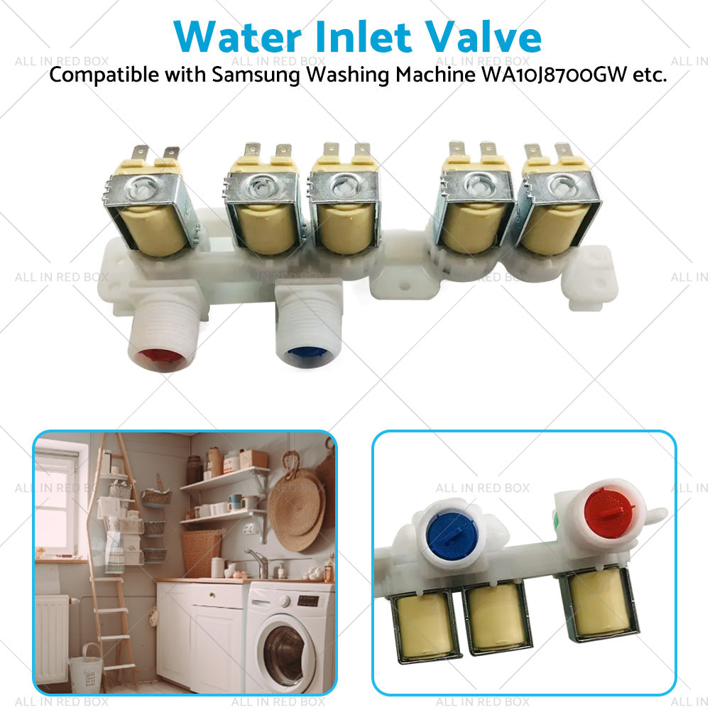 5 Way Inlet Valve Suitable for Samsung Washing Machine WA10J8700GW DC97-15459K-3