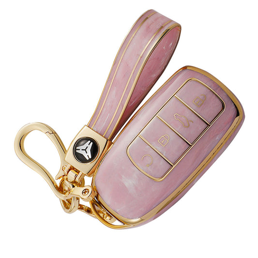 Car Remote Key Fob Case Cover TPU Pink Suitable For Chery Omoda 5-1
