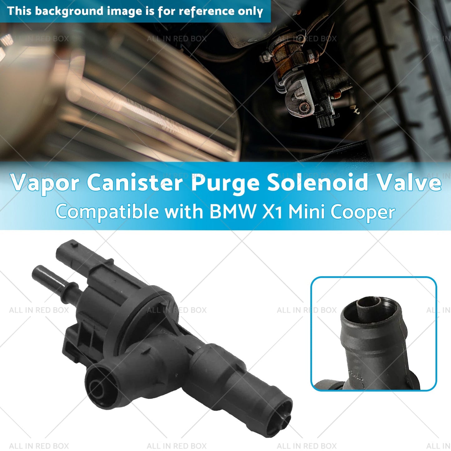 Vapor Canister Purge Solenoid Valve Suitable for BMW X1 Mini Cooper 13907614013-2