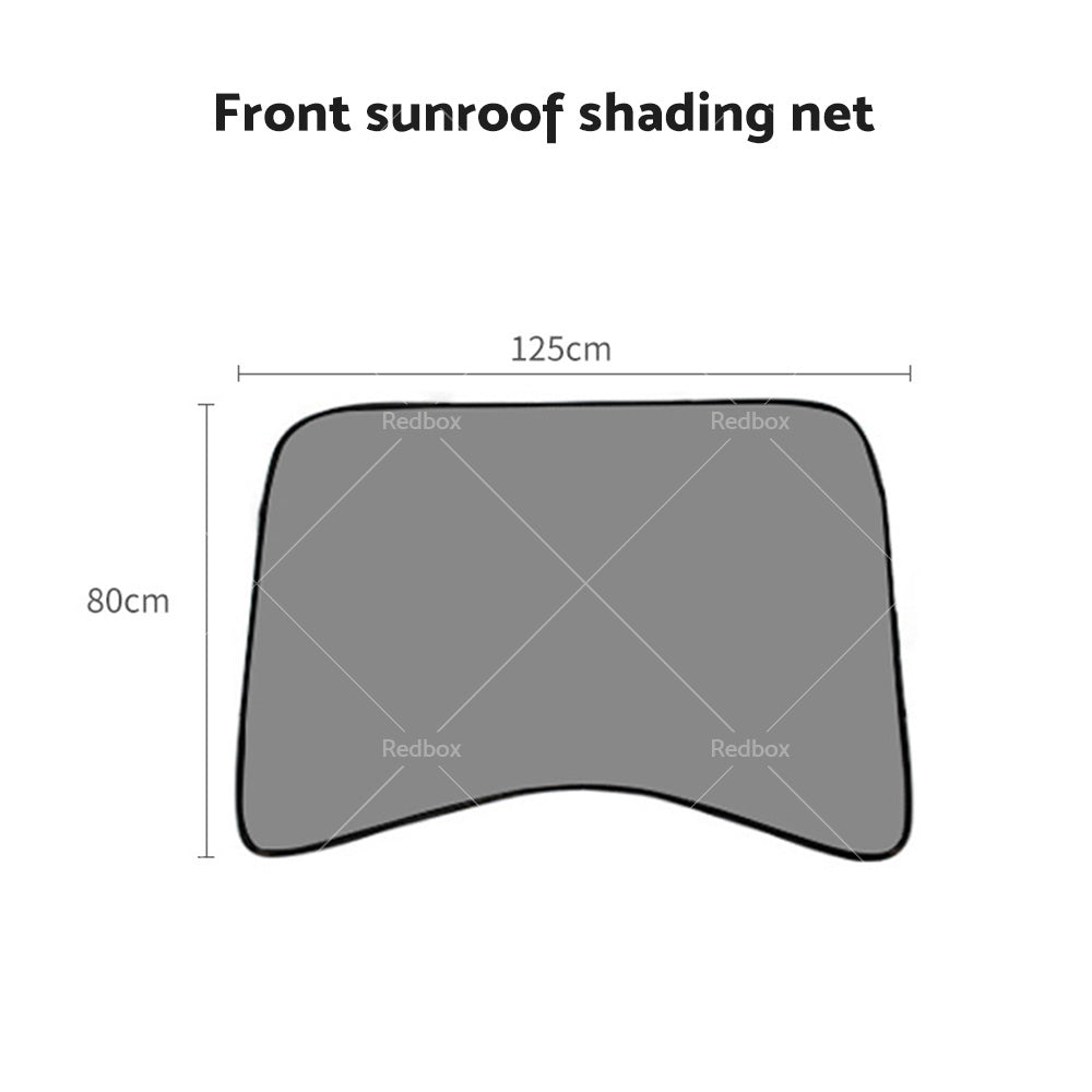 Front Rear Port Sunroof Sun Shades Roof Film Protection for Tesla Model 3 17-21-4
