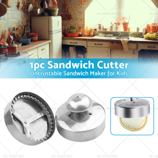 Uncrustable Sandwich Cutter Sealer Maker 304 Stainless Steel 3. 5 inch for Kids-1