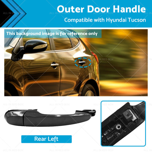 Rear Left Smooth Exterior Outer Door Handle Suitable For Hyundai Tucson 05-09-0