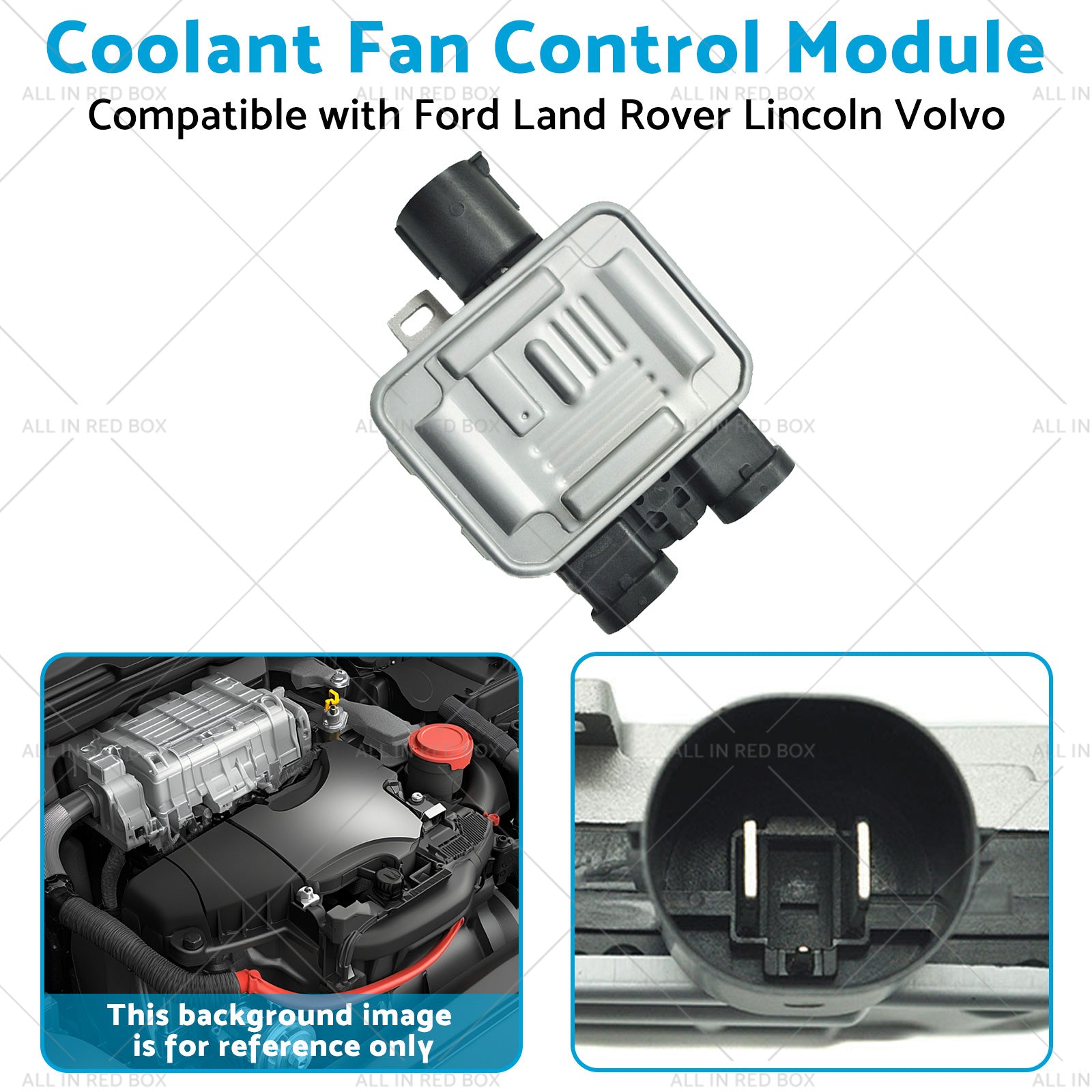 Coolant Fan Control Module Suitable for Ford Land Rover Lincoln Volvo 7T4Z8B658B-3