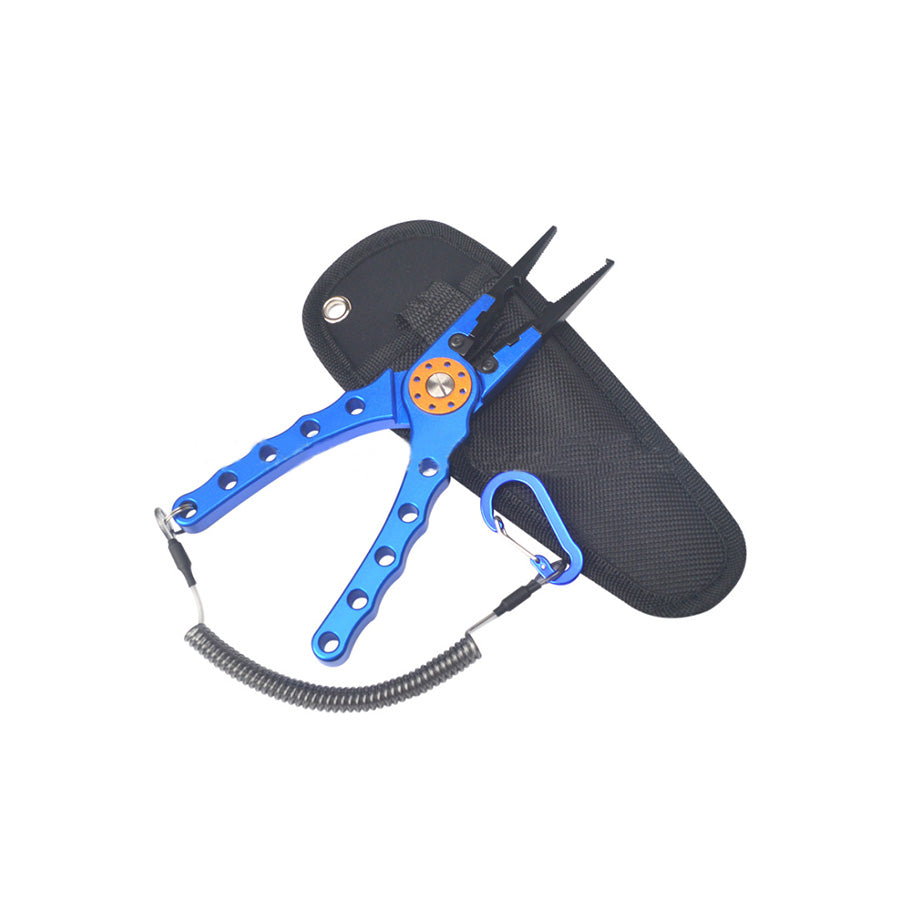 7. 9  Aluminium Fishing Pliers Hook Remover Line Cutting Mono Braid Fish Grip-3