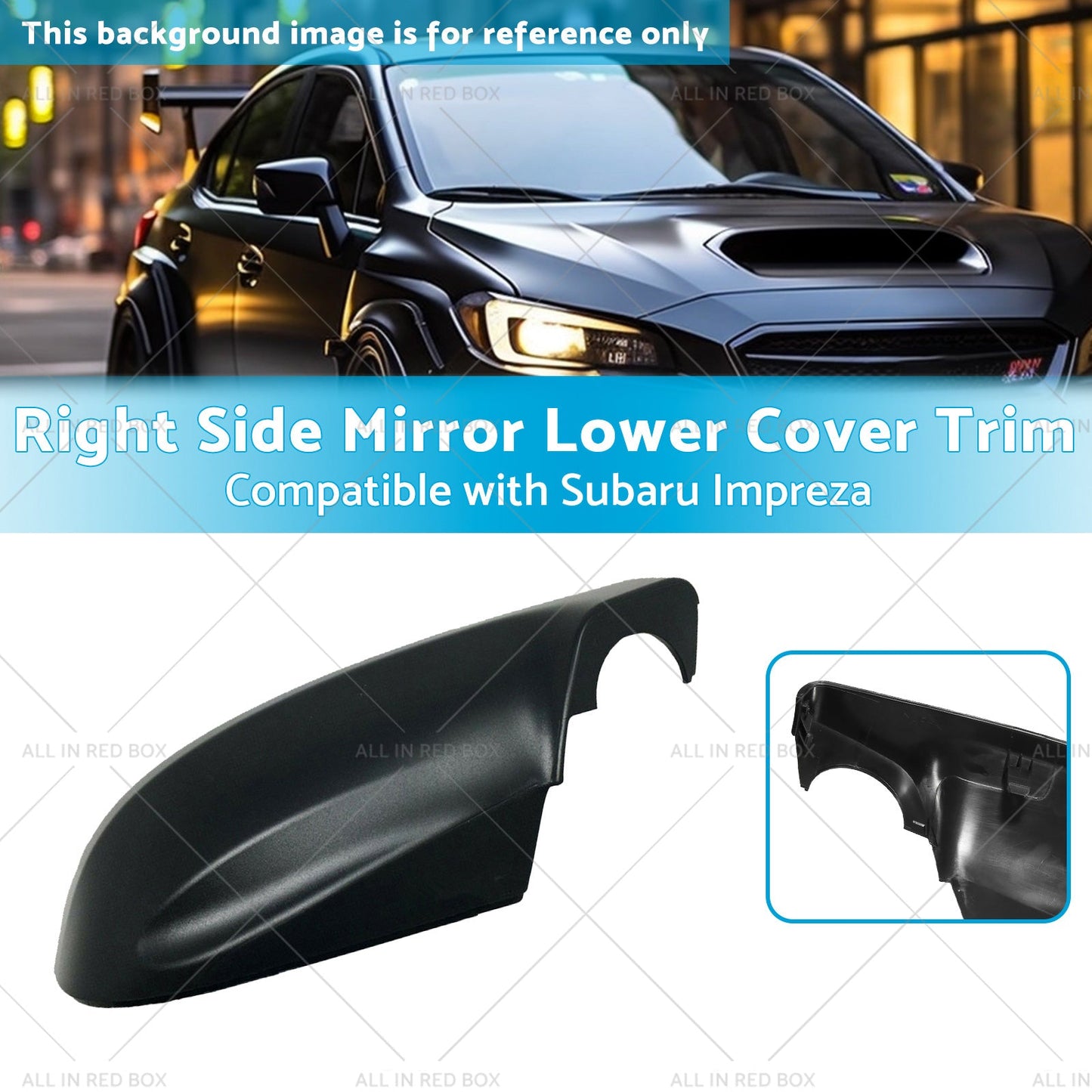 Right Mirror Lower Cover Trim Suitablefor 16-23 Subaru Impreza Forester Outback-2