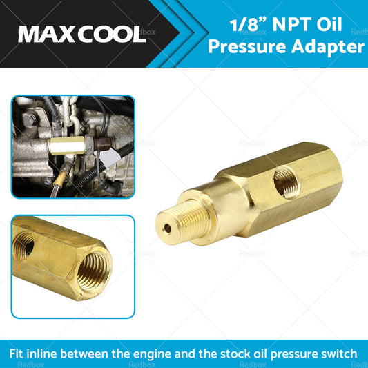 Oil Pressure Gauge Adapter 1 or 8 inch  NPT Male or Female Thread with 1 or 8 inch  NPT-1