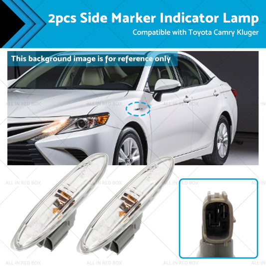 2x Turn Signal Side Marker Indicator Lamp Suitable for Camry 06-11 Kluger 07-14-0