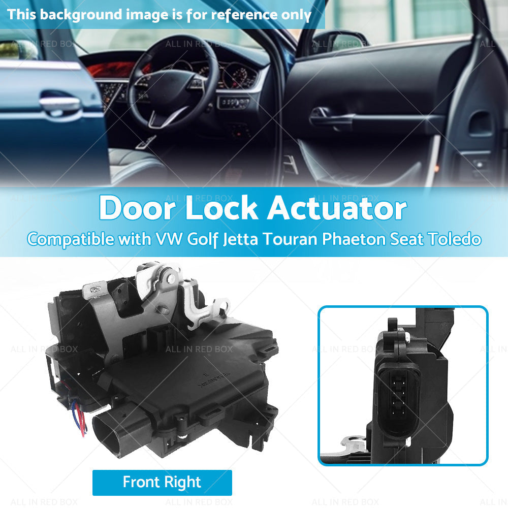 Front Right Door Lock Actuator 3D2837016A Suitable for VW Golf Jetta Touareg-2