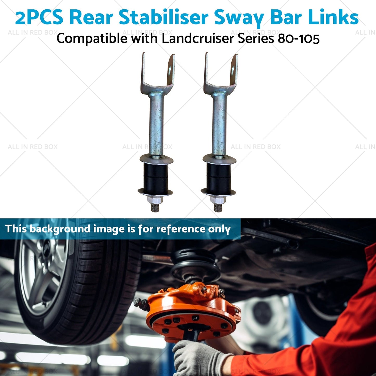 Pair Rear Stabiliser Sway Bar Links Suitable for Landcruiser Series 80-105-4
