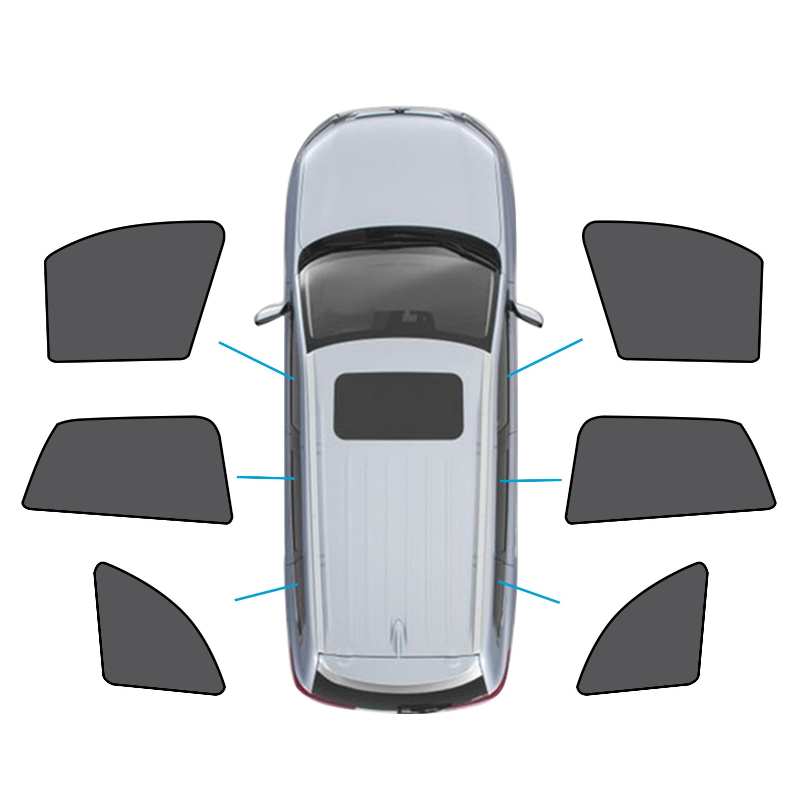 Car Window Magnetic Mesh Sun Blind Shades Suitable for BMW X1 E84 Series 10-15-0
