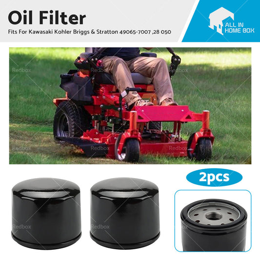 2x Oil Filters For Kawasaki Kohler Briggs  and  Stratton 49065-7007 25 050 01S-0