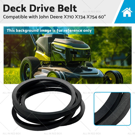 M163993 Deck Drive Belt Suitable for John Deere Riding Mower X710 X734 X754 60 inch-0