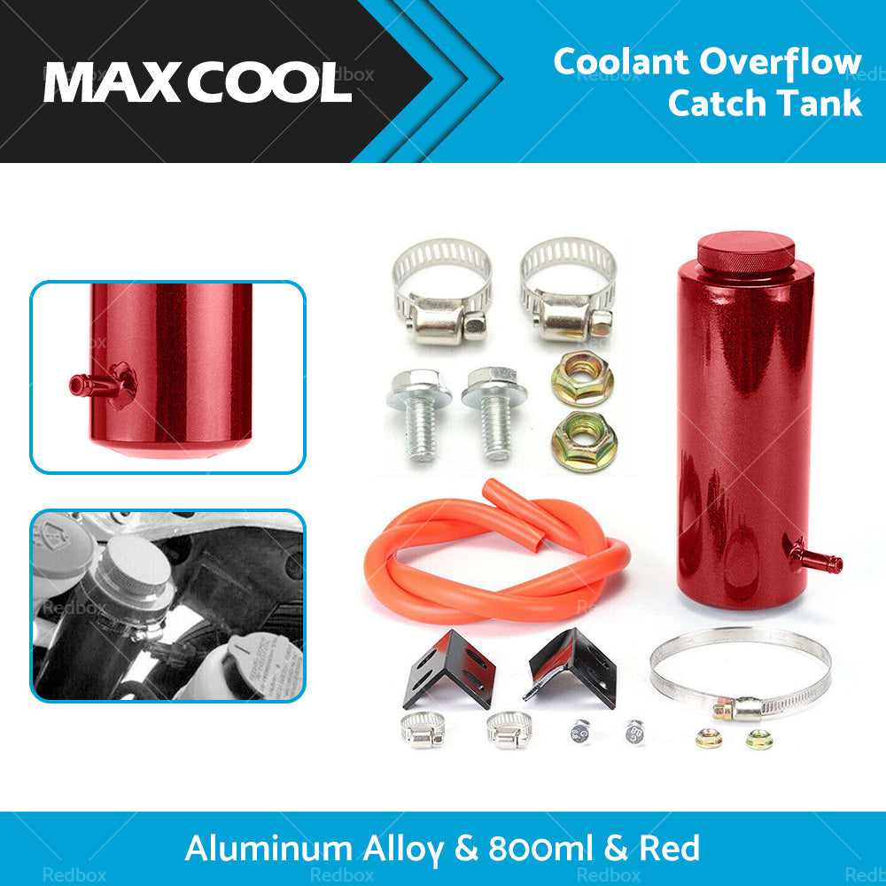 800ml Red Overflow Catch Tank Radiator Coolant Expansion Tank Bottle Header-0