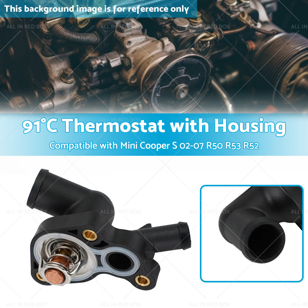 Thermostat w  Housing Suitable for Mini Cooper S R50 R53 R52 11537512733-2