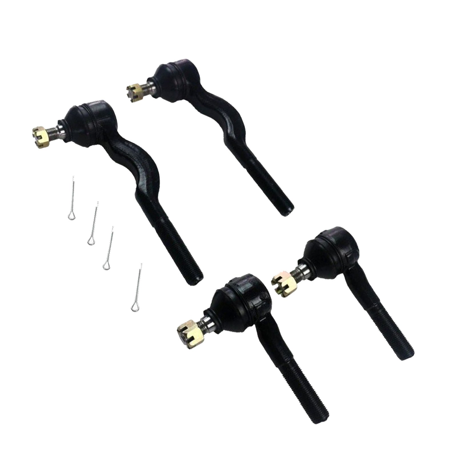 4pcs Inner Outer Tie Rod Ends Suitable For Mitsubishi Triton MK 4WD 10/1996-2006-4