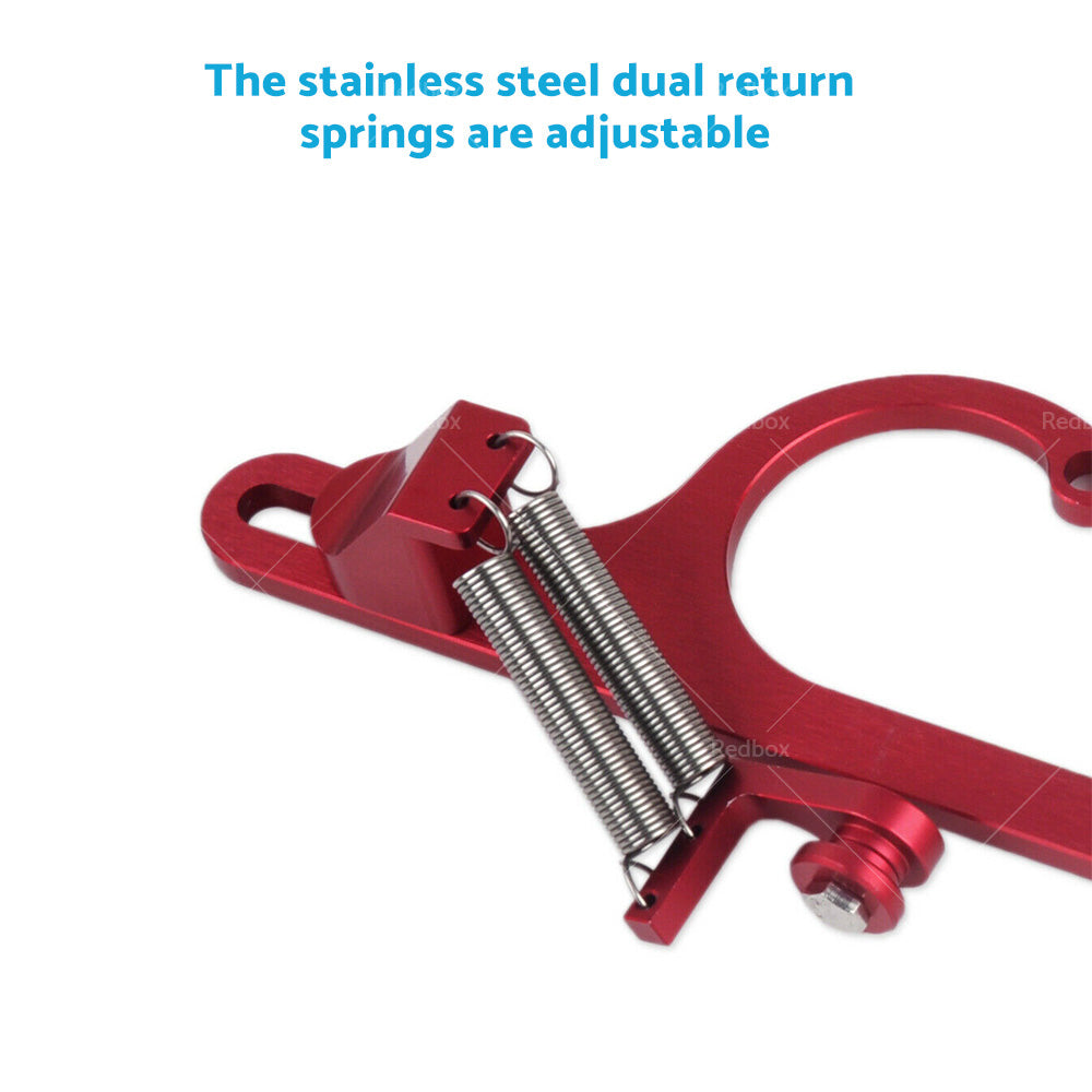 Throttle Cable Carb Bracket Carburetor Billet Aluminum Red For Carb 4150 4160-3