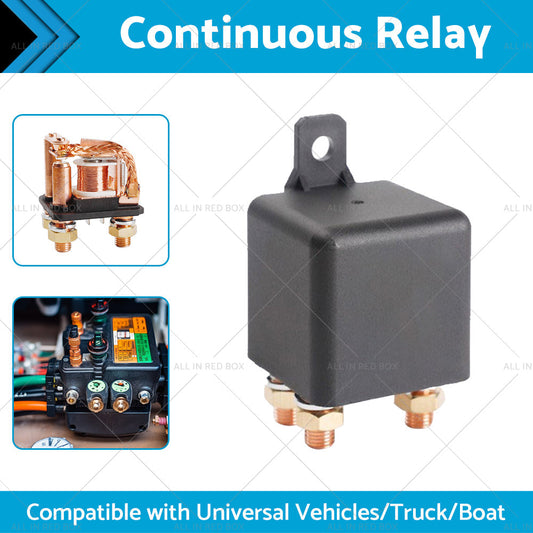 12V DC 250A Continuous Relay Heavy Duty 5 Pin Power Switch for Truck Boat Marine-1