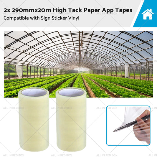 2x 290mmx20m High-Viscosity Paper Tapes Suitable for Sign Sticker Vinyl-0