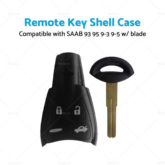 4 Button Remote Key Shell Case Suitable For SAAB 93 95 9-3 9-5 w or  blade-1