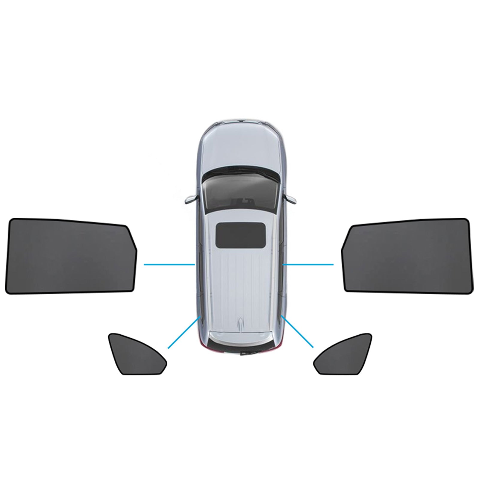 Car Magnetic Mesh Sun Blind Shade Suitable for Suitable for Holden Captiva 06-17-3