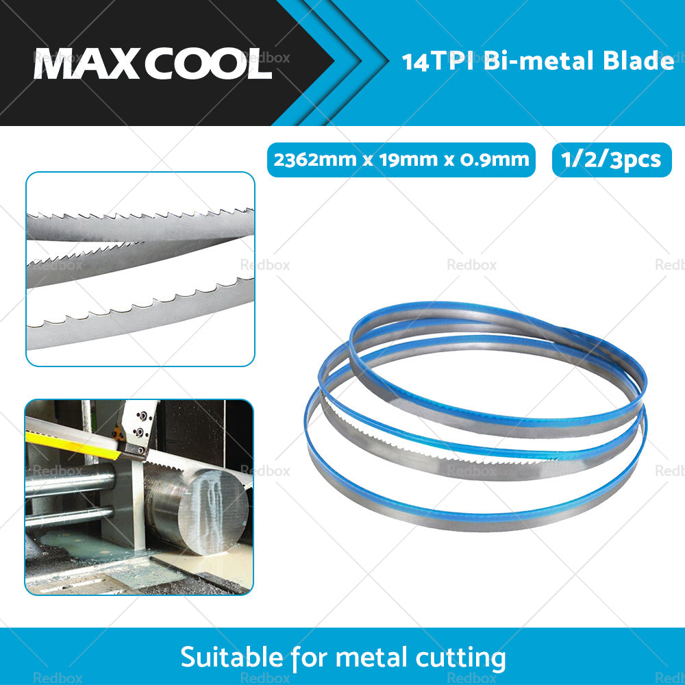 Suitable for METAL CUTTING BI METAL BIMETAL BAND SAW BANDSAW BLADE 2362mm x19mm x 14 TPI-2