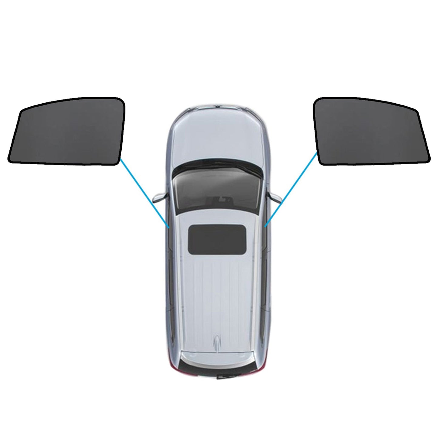 Magnetic Mesh Sun Blind Shade Suitable for Subaru Outback 20-25 On Front / Rear-5