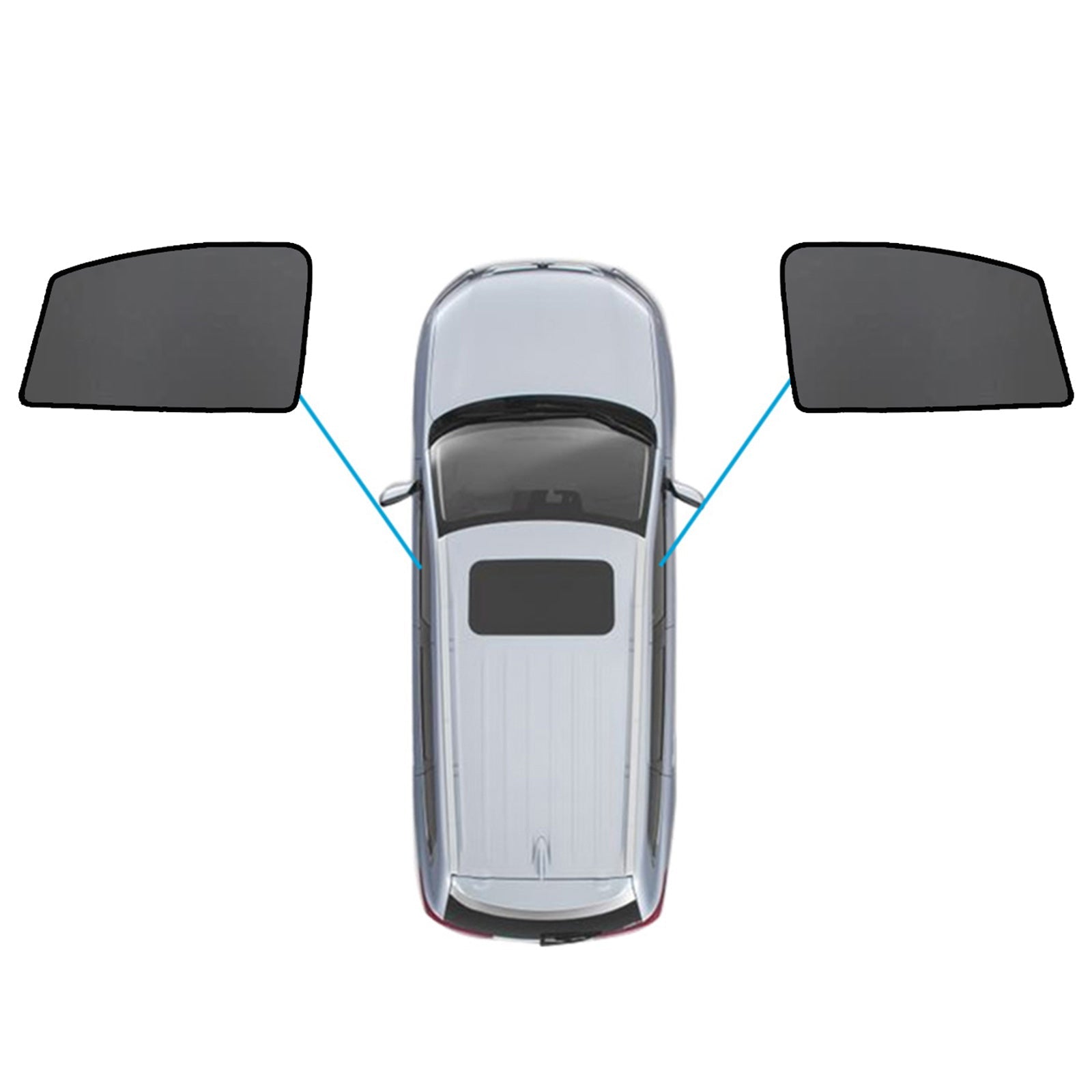 Magnetic Mesh Sun Blind Shade Suitable for Subaru Outback 20-25 On Front / Rear-5