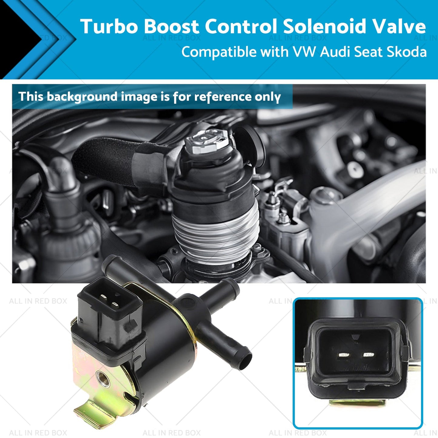 Turbo Boost Control Solenoid Valve Suitable for VW Audi Seat Skoda 058906283C-0